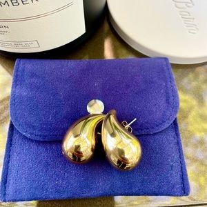 Bottega Dupe Gold Plated Earrings